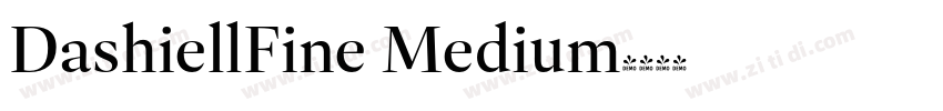 DashiellFine Medium字体转换